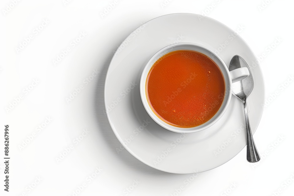 Zanyoria soup on a gray and white background. Excellent view. Zanyoria soup on a gray and white background. Excellent view.