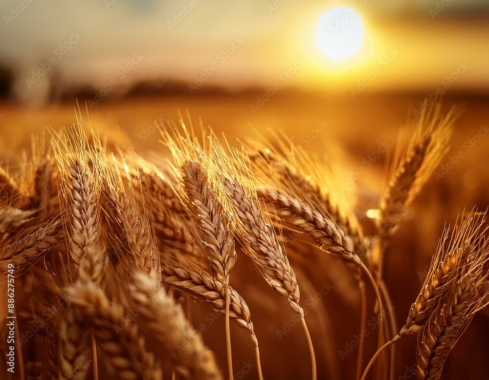Wheat showcasing the natural beauty and taste of freshly picked Wheat showcasing the natural beauty and taste of freshly picked