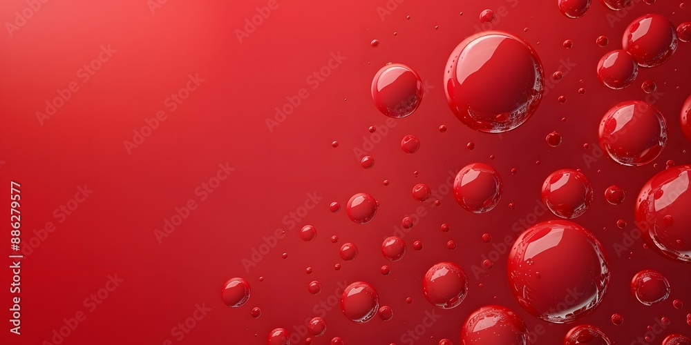 Red 3D Bubbles on Gradient Background Red 3D Bubbles on Gradient Background
