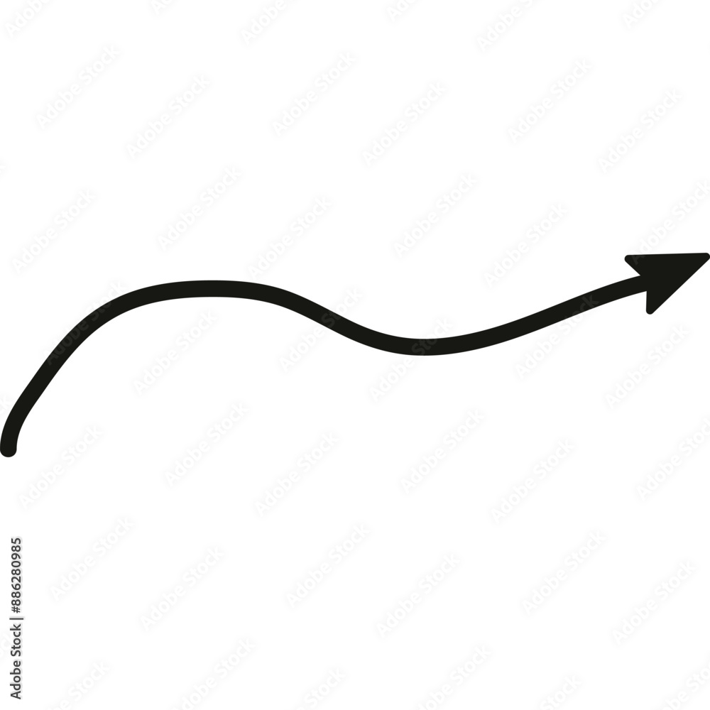 Doodle Arrow Direction, Hand Drawn Arrow Mark Icon Doodle Arrow Direction, Hand Drawn Arrow Mark Icon