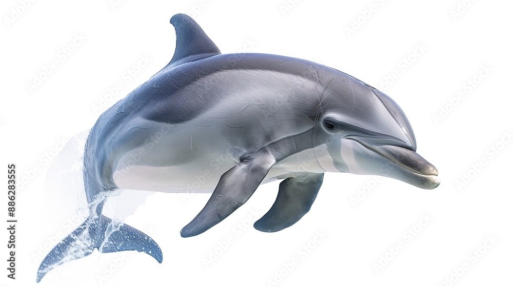 Dolphin on White Background Dolphin on White Background