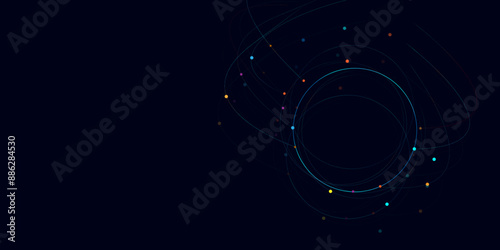 Global network connection or communication and social network concept background. Futuristic globe data network elements background