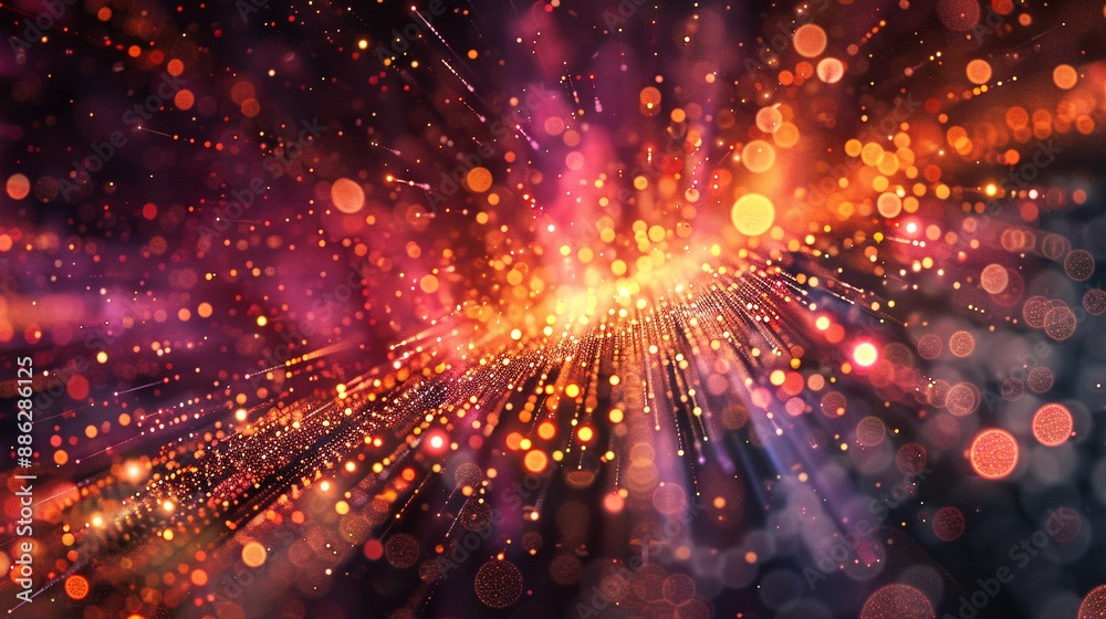 100. Abstract visualization of quantum computing solving complex marketing algorithms 100. Abstract visualization of quantum computing solving complex marketing algorithms
