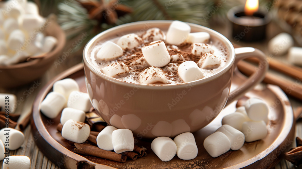 hot chocolate with marshmallows hot chocolate with marshmallows