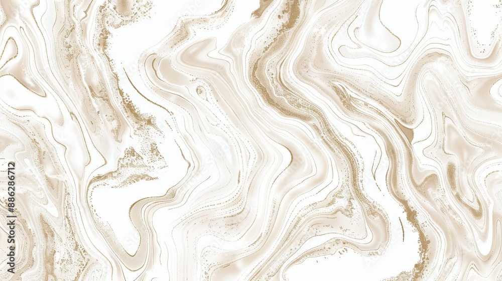 Abstract Luxury Fluid Art Background In Alcohol Ink Technique With Gold Glitter, Seamless Pattern