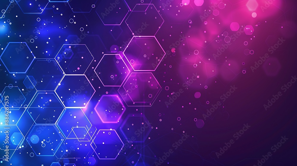 Abstract Geometric Pattern with Purple and Blue Hues