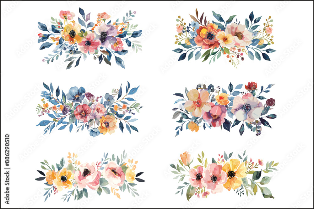 Whimsical Charm: Artistic Watercolor Wreath Whimsical Charm: Artistic Watercolor Wreath