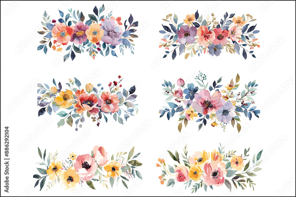 Whimsical Charm: Artistic Watercolor Wreath Whimsical Charm: Artistic Watercolor Wreath