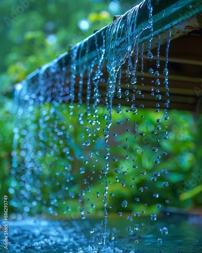 Residential pvc drainage system for efficient management of rainwater runoff from the roof