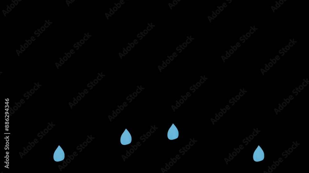 video animation illustration of drop of water falling. video animation illustration of drop of water falling.
