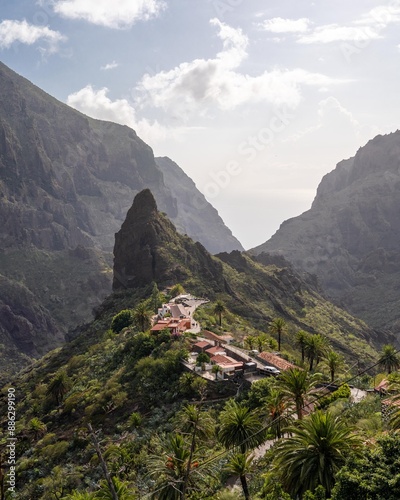 Little village in the mountains