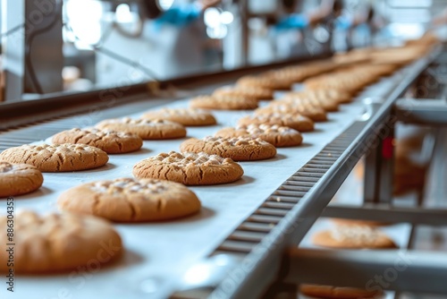 Production line of baking cookies