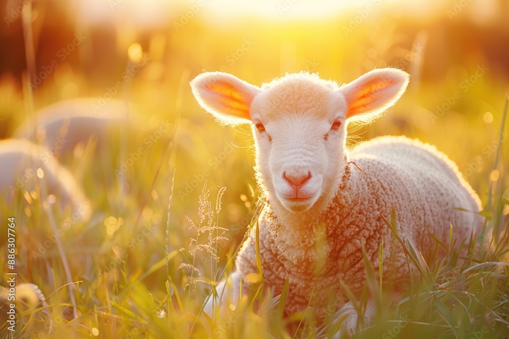 Lamb in Golden Grass Lamb in Golden Grass