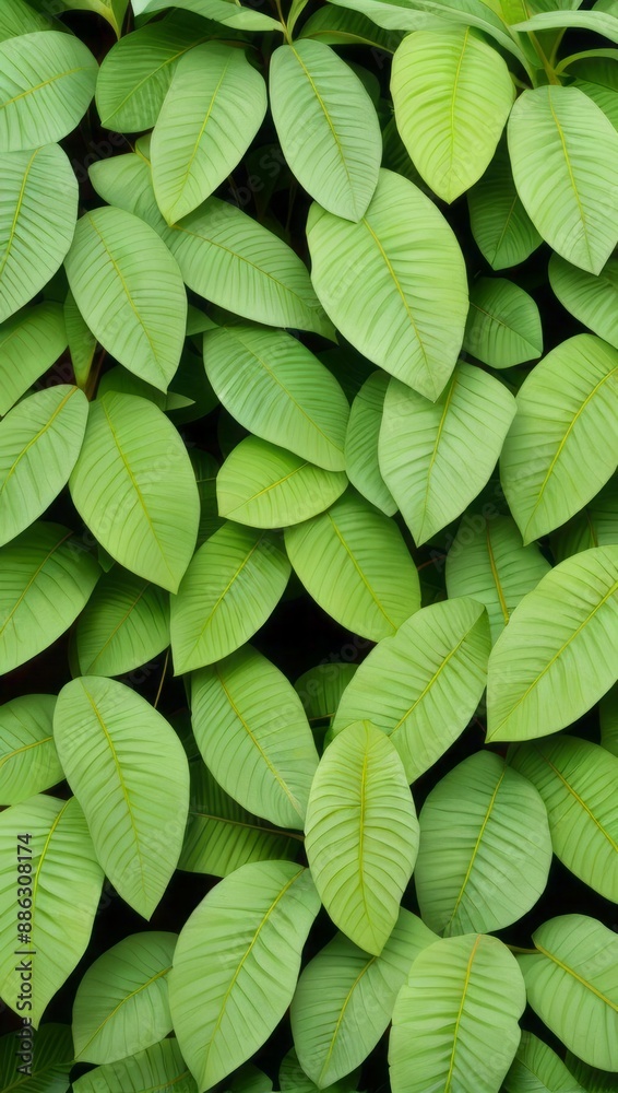 Obraz premium Green Plant Flower Leaves Illustration For Background or Pattern
