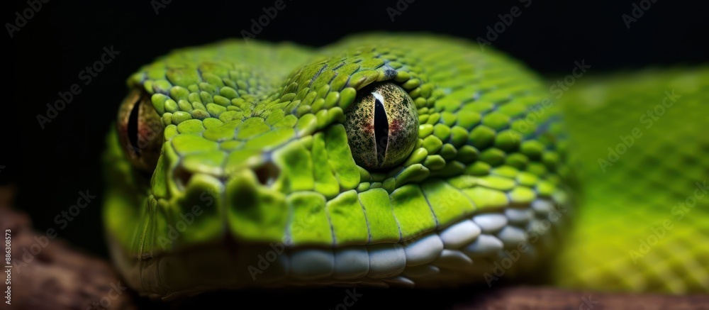 Close-up of a Green Snake's Eye Close-up of a Green Snake's Eye