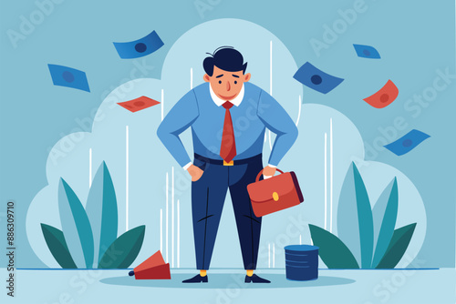 Jobless Man in Despair, Empty Pockets due to COVID-19 Economic Crisis