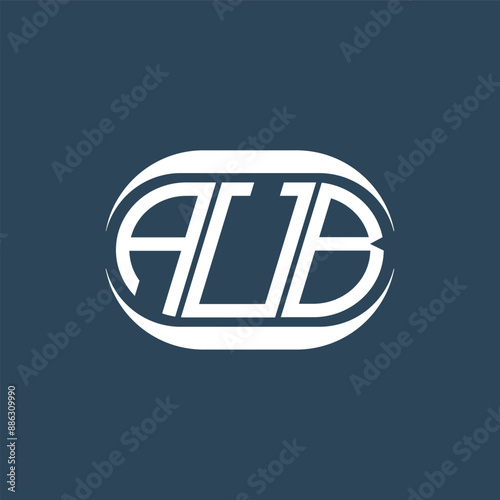 AUB abstract monogram logo design. AUB monogram unique modern flat abstract letter logo design. photo