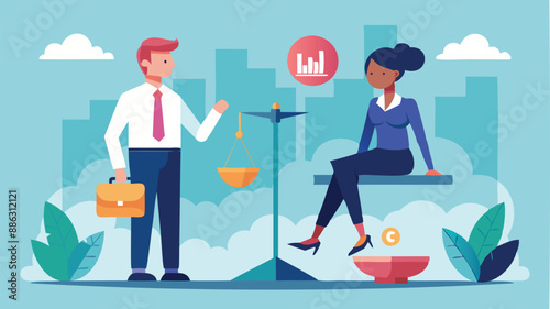 Gender Inequality in the Workplace: Businesswoman Disadvantaged Compared to Businessman in Career Advancement Discussion