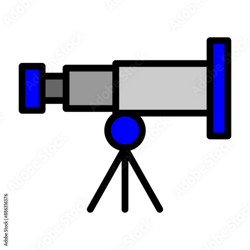 Astrophysics Vector Filled Icon Design