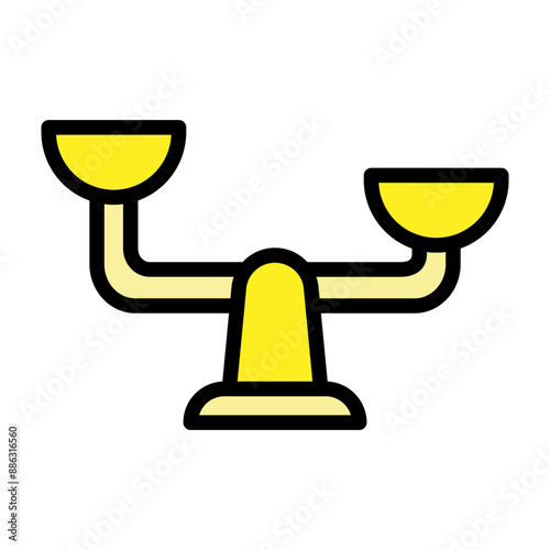 Unbalanced Vector Filled Icon Design