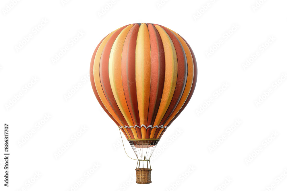 Obraz premium Hot Air Balloon isolated on white background