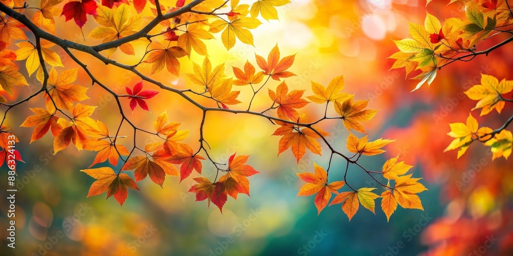 Vibrant autumn leaves hanging on tree branch, fall, foliage, seasonal, orange, red, yellow, vibrant, nature, outdoors, tree Vibrant autumn leaves hanging on tree branch, fall, foliage, seasonal, orange, red, yellow, vibrant, nature, outdoors, tree
