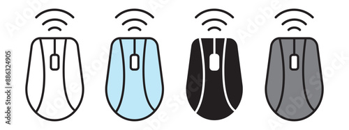 Editable vector wireless mouse icon. Part of a big icon set family. Perfect for web and app interfaces, presentations, infographics, etc