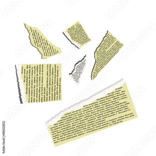 set paper, newspaper, notebook, old sheet, scrapbook