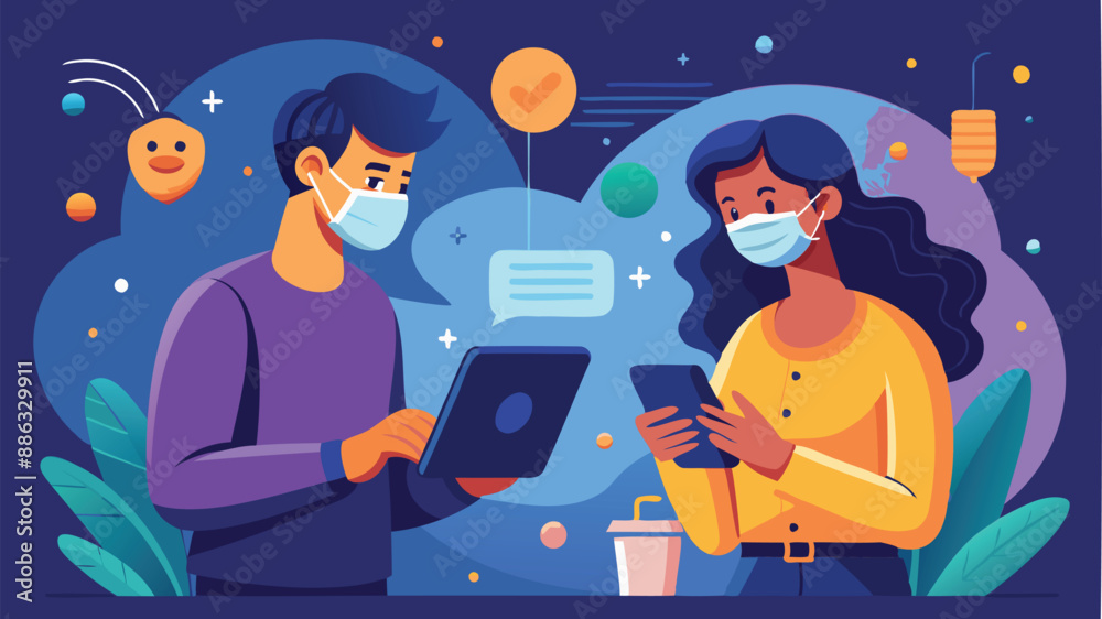 Remote Video Conferencing: Man and Woman Teammates Collaborate Using Smartphones During COVID-19 Pandemic Remote Video Conferencing: Man and Woman Teammates Collaborate Using Smartphones During COVID-19 Pandemic