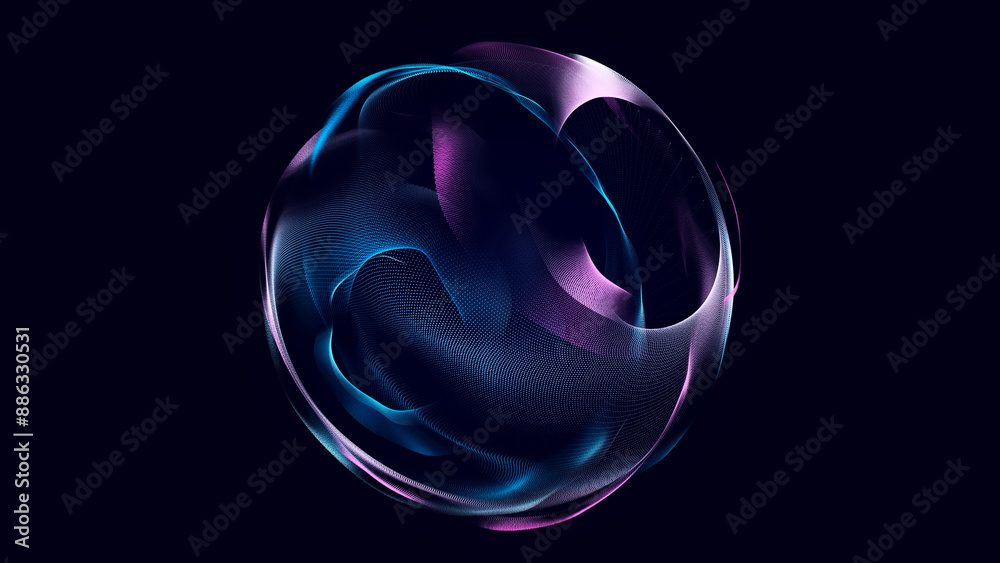 Sphere with connecting points. Global Connection Technology. The accumulation of information. 3D rendering. Sphere with connecting points. Global Connection Technology. The accumulation of information. 3D rendering.