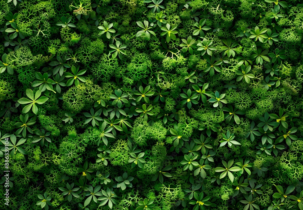 Green Moss Texture Background Flat Lay Green Moss Texture Background Flat Lay