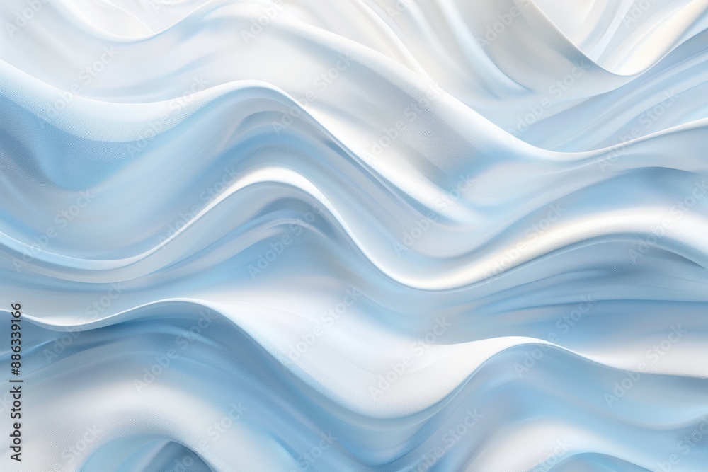 Abstract blue and white wavy design background