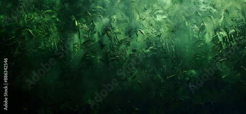 Dark Green Grunge Texture Background