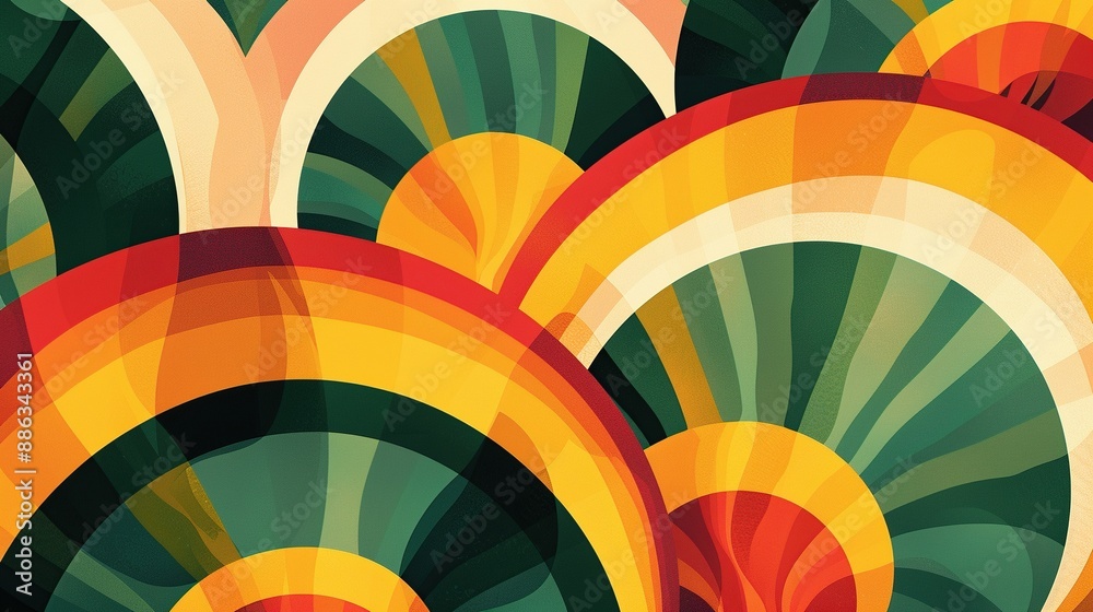 Fototapeta premium Abstract floral Summer wallpaper, background design with many colorful flowers. Generative Ai