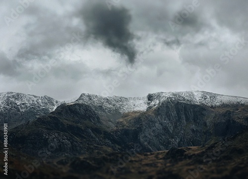 clouds over mountain