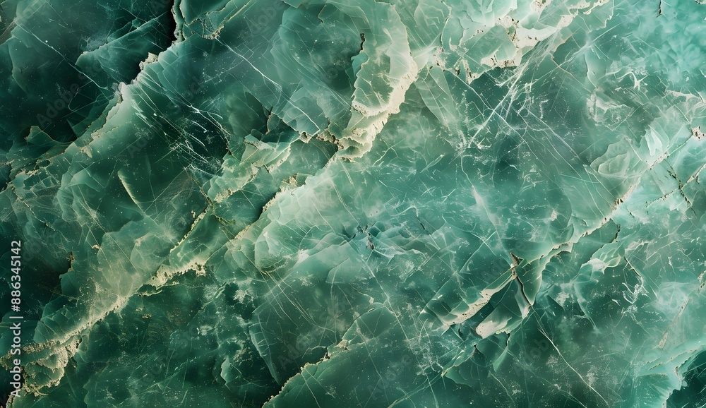 Obraz premium Realistic Green Marble Texture Background