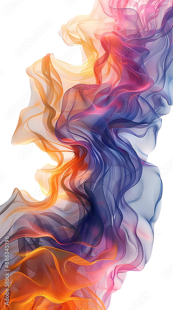 Abstract Colorful Swirling Smoke Design. Abstract Colorful Swirling Smoke Design.