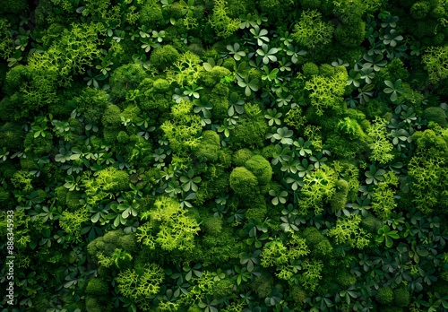 Green Moss Texture Background for Wallpaper