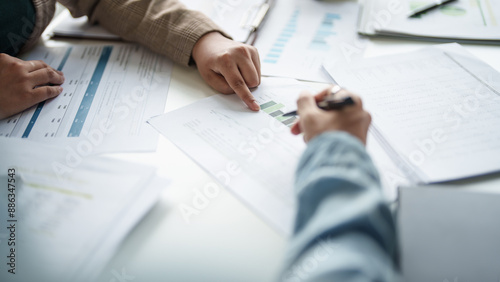 business man Auditor or internal revenue service staff checking annual financial statements company Audit  Accounting tax.