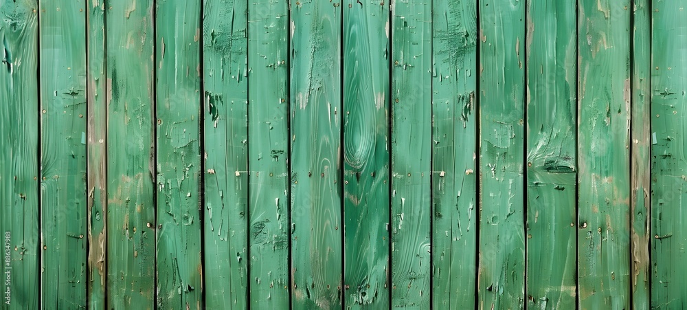 Rustic Green Wooden Plank Wall Texture Rustic Green Wooden Plank Wall Texture