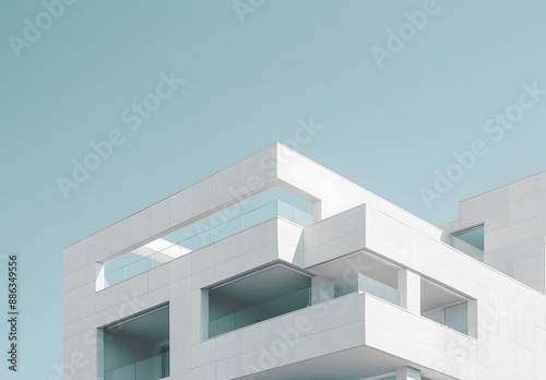 Minimalist White Building Architecture
