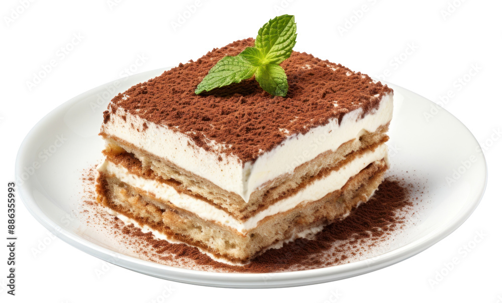 PNG Plate cake tiramisu dessert. PNG Plate cake tiramisu dessert.
