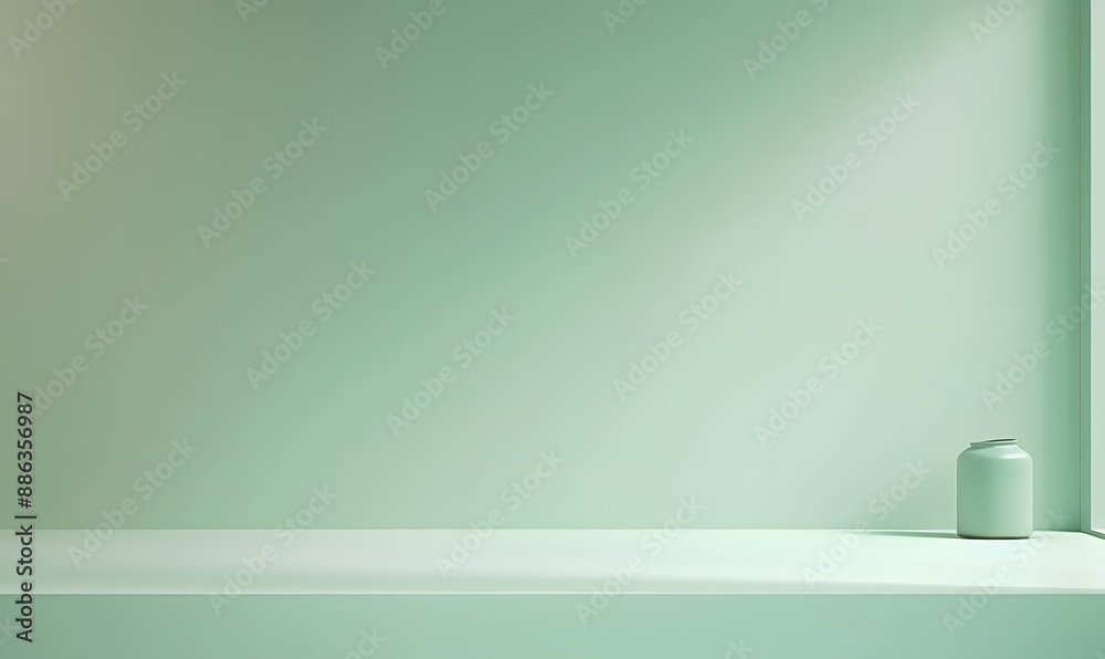 Minimalist Green Room Product Display Background Minimalist Green Room Product Display Background