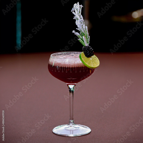 Tableau sur toile bloody Mary on a black background