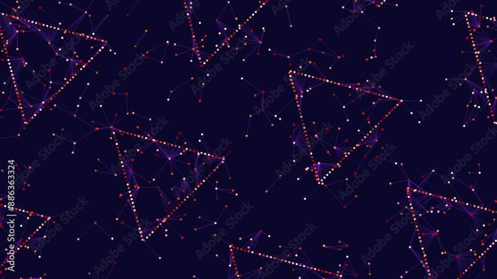 A vibrant geometric pattern featuring red and blue colors emerges from intricate lines formed by circles, while triangles and squares create striking shapes A vibrant geometric pattern featuring red and blue colors emerges from intricate lines formed by circles, while triangles and squares create striking shapes