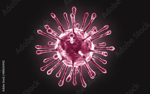 3d rendered Digital illustration of pox virus in white background