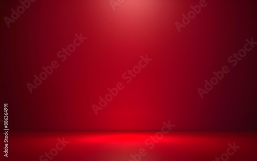 Simple Clean Red Background With Gradient Texture