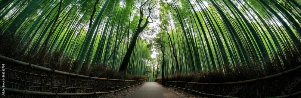 A Tranquil Walk Through the Bamboo Grove