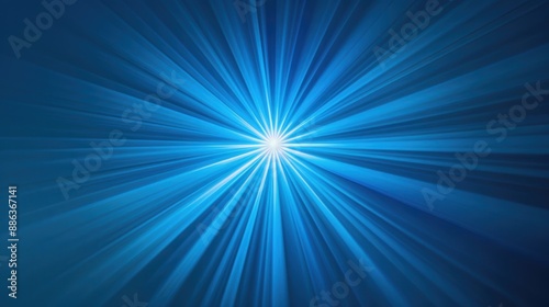 Blue anime abstract, concentric dynamic elements.