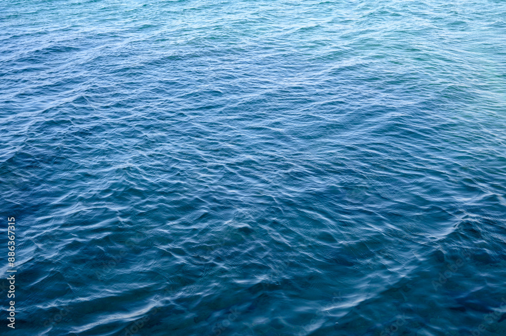 Obraz premium Cyprus. Crystal clear blue water of the Mediterranean Sea on the beach